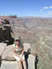 Ronnie at the SkyWalk at Grand Canyon West.