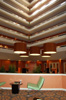 Various 3D shots taken in a hotel lobby and hallway.
