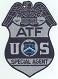 The Bureau of ATF badge (Dept. of Treasury).