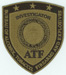 The Bureau of ATF, Investigator shield.