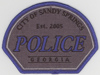 The Sandy Springs Police Dept., Sandy Springs, Georgia. (Original Patch)